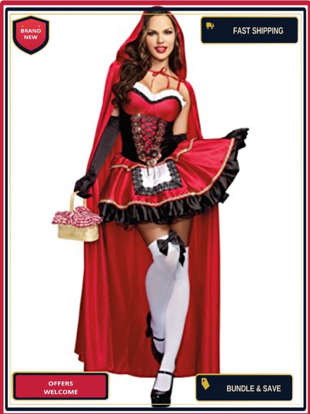 Dreamgirl Women's Red Riding Hood Costume Adult Halloween
